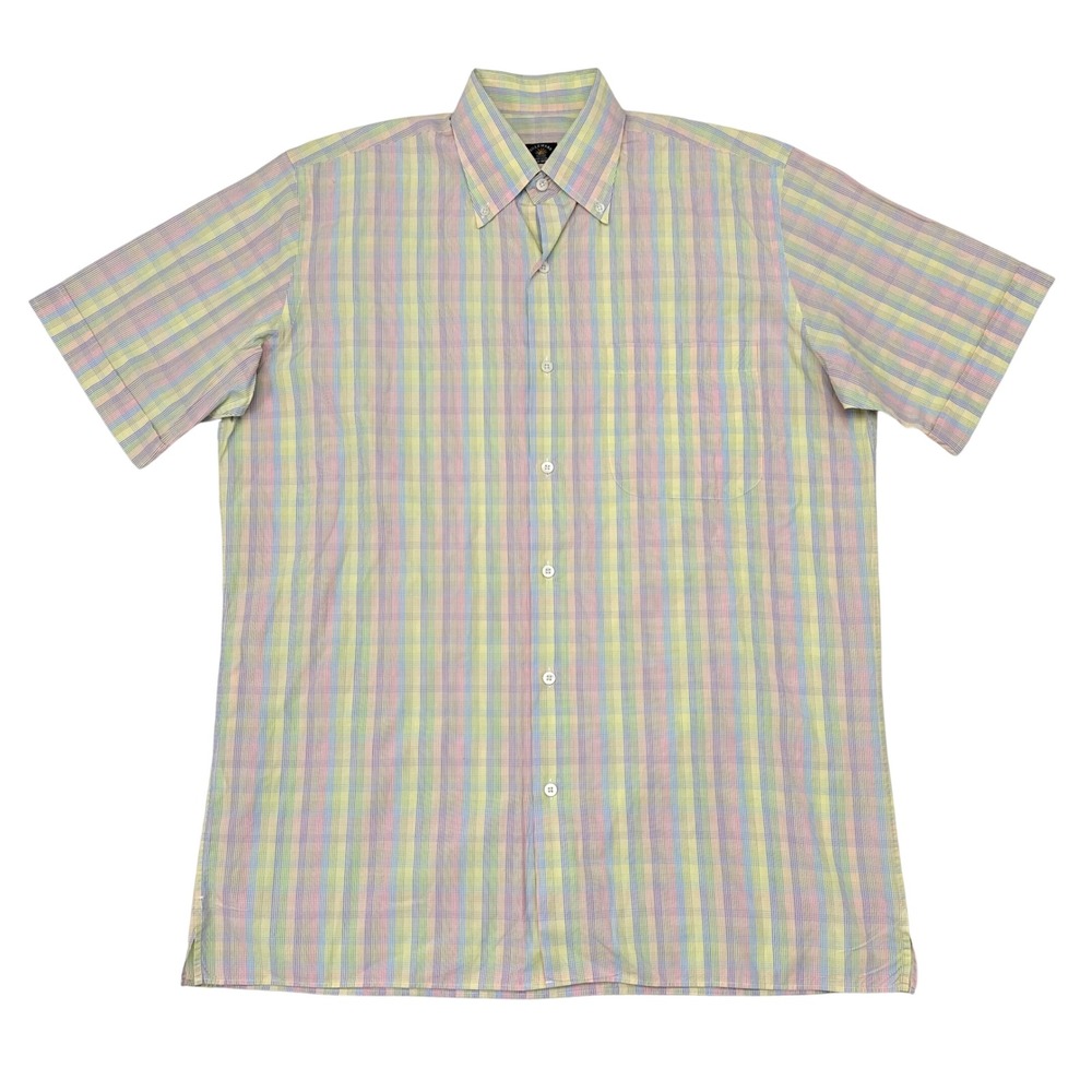 Solemare Maus Hoffman Shirt Mens Medium Short Sleeve Button Down Made in Italy